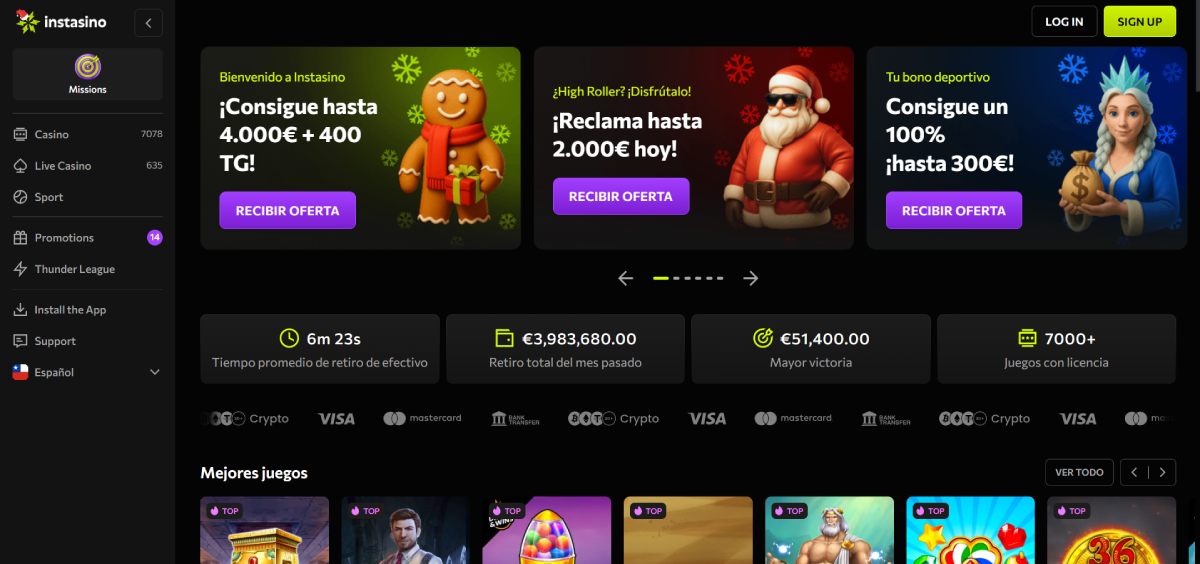 Instasino - Opiniones y reseñas de casas de apuestas en España